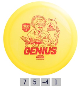 Discgolf Fairway Driver PREMIUM GENIUS 7/5/-4/1 Yellow